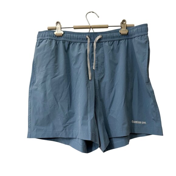 Bamboo Ave Blue Lightweight Athleisure Gym Running Shorts Mens Size 2XLarge - Picture 1 of 6